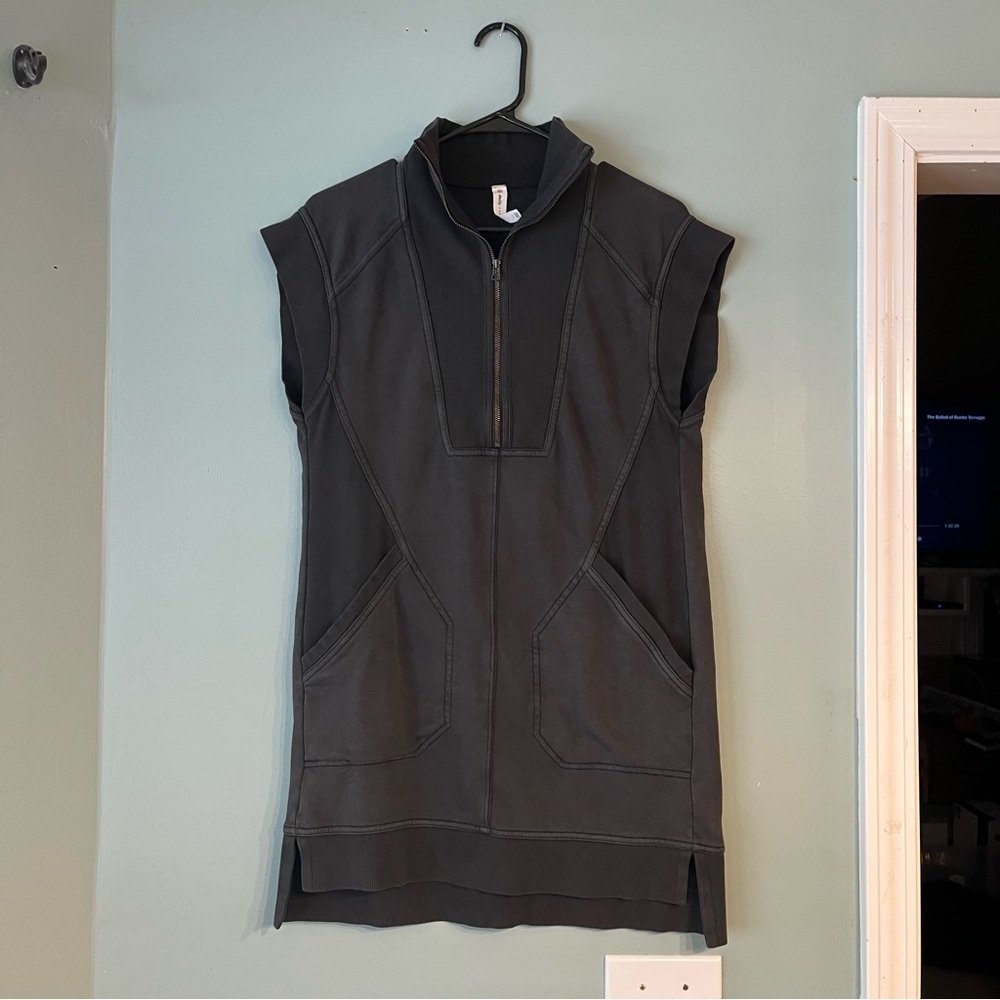 Anthropologie Daily Practice Meru zip front mini dress size XSP
